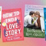 covers of four high-drama romances