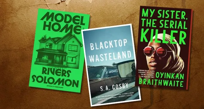 collage of beach horror reads