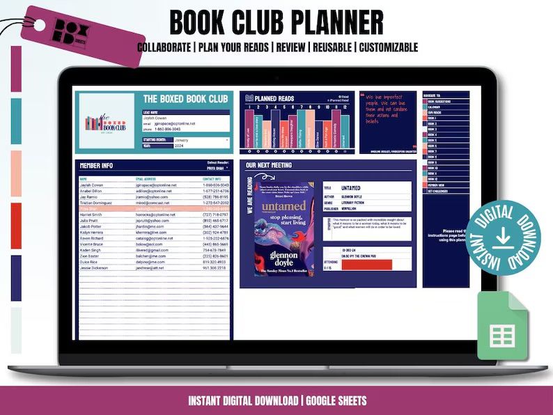 Collaborative Book Club Planner