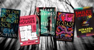 Collage of new horror book releases for June 2025