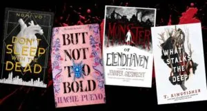 collage of new horror novellas for 2025