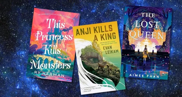 a collage of SFF book covers