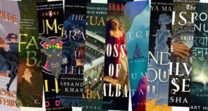 partial covers of new SFF books