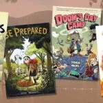 collage of comics set at summer camp