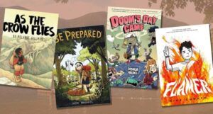 collage of comics set at summer camp