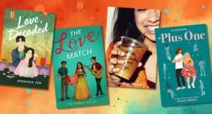 covers of four YA matchmaker-themed romances