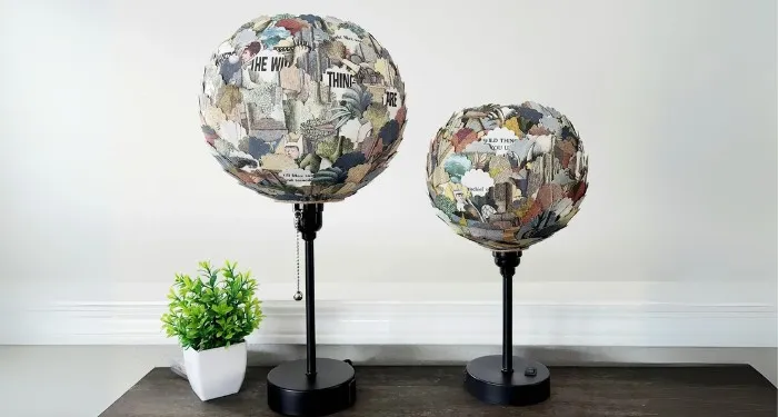 lampshades made of Where the Wild Things Are pages