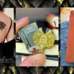 a temporary tattoo, enamel pin, and crewneck sweater for fans of Fourth Wing