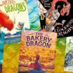 five covers of dragon books for kids