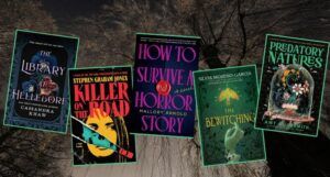 collage of new horror releases for july