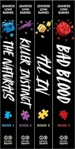 cover of The Naturals collection featuring four books and a novella by Jennifer Lynn Barnes
