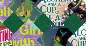 a collage of queer book covers