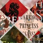 a collage of romantic fantasy books