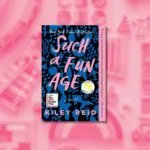 such a fun age cover image over blurred pink flatlay of toys