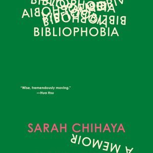 a graphic of the cover of Bibliophobia