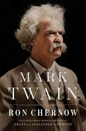 a graphic of the cover of Mark Twain