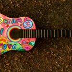 image of a hippie-style ukelele