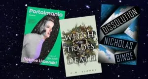 a collage of SFF book covers