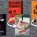 a graphic of book covers matched with their TV or movie adaptation posters
