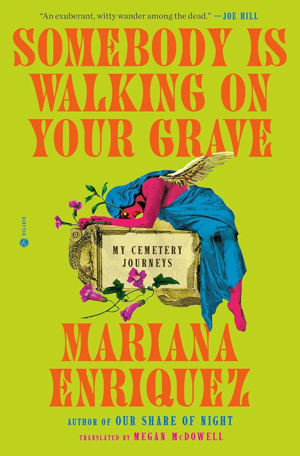 a graphic of the cover of Somebody Is Walking on Your Grave