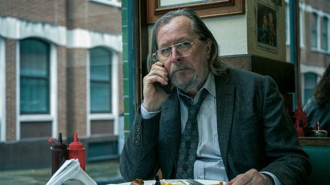 apple TV+ press image of Gary Oldman in Slow Horses