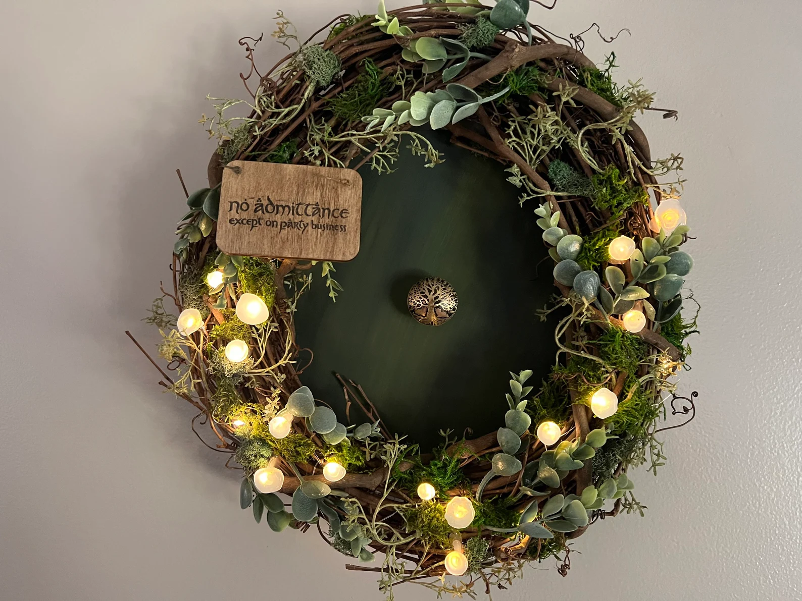 hobbit door wreath