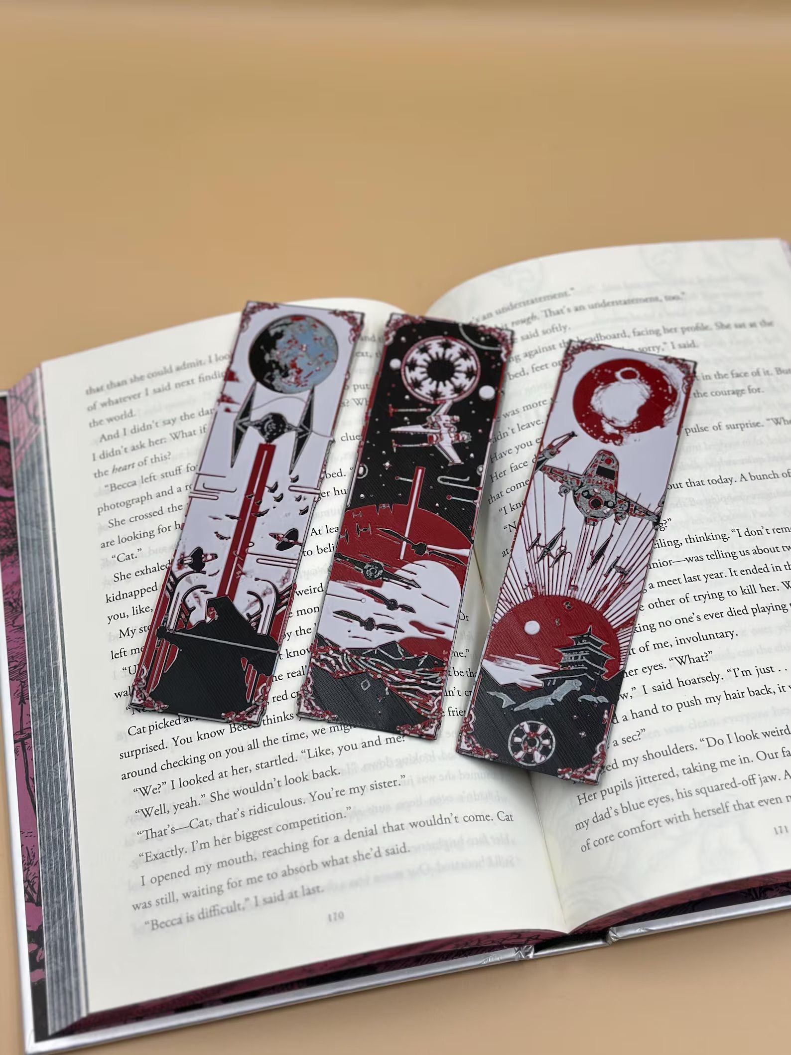 Sci-Fi Bookmarks Set of 3,
