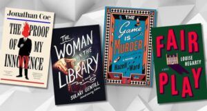 covers of four meta-mysteries