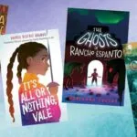 covers of four middle grade books by Latine authors