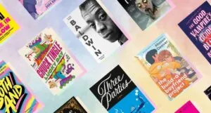 a collage of new queer book covers