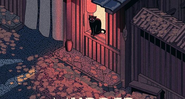 partial cover of Murder at the Black Cat Café by Seishi Yokomizo