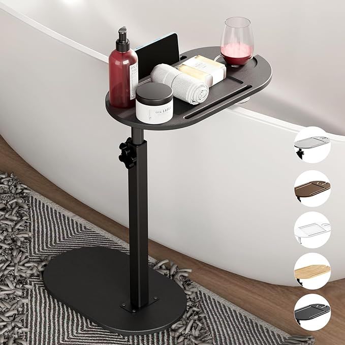 Freestanding bathtub tray