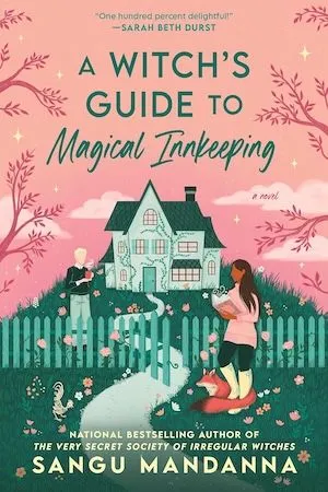book cover of A Witch's Guide to Magical Innkeeping by Sangu Mandanna
