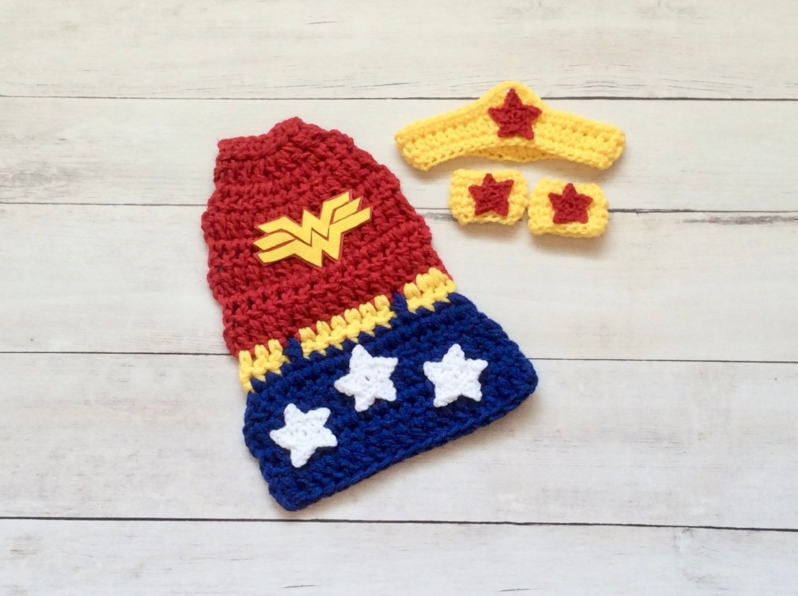 crochet baby Wonder Woman costume