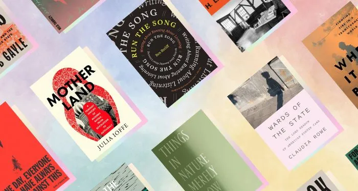 book cover collage of nonfiction longlist for the national book awards