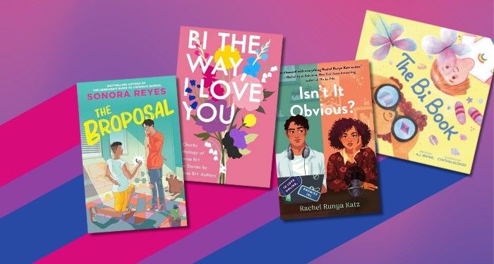 four bisexual book covers