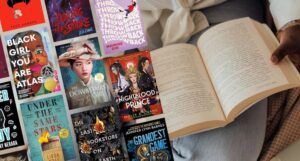 collage of books picked by big name ya book clubs