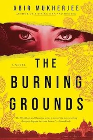 cover image for The Burning Grounds by Abir Mukherjee