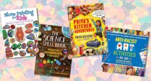 collage of active nonfiction books for kids