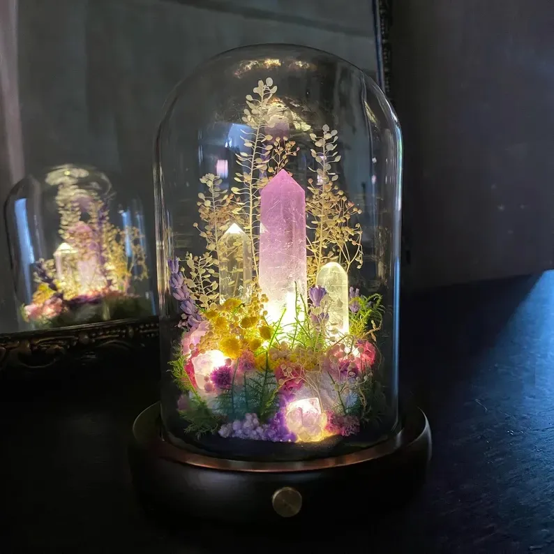 Amethyst Crystal Night Light