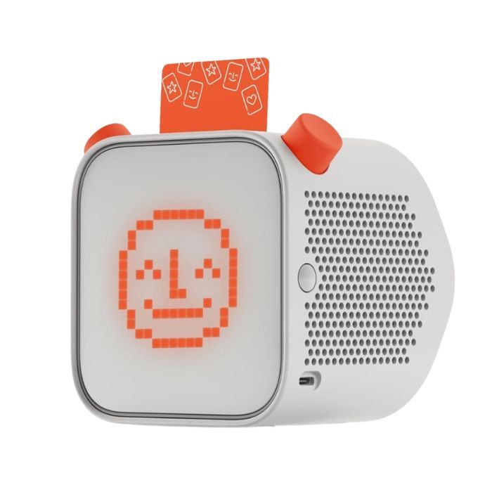 grey and orange Yoto player