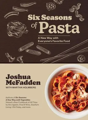 a graphic of the cover of Six Seasons of Pasta