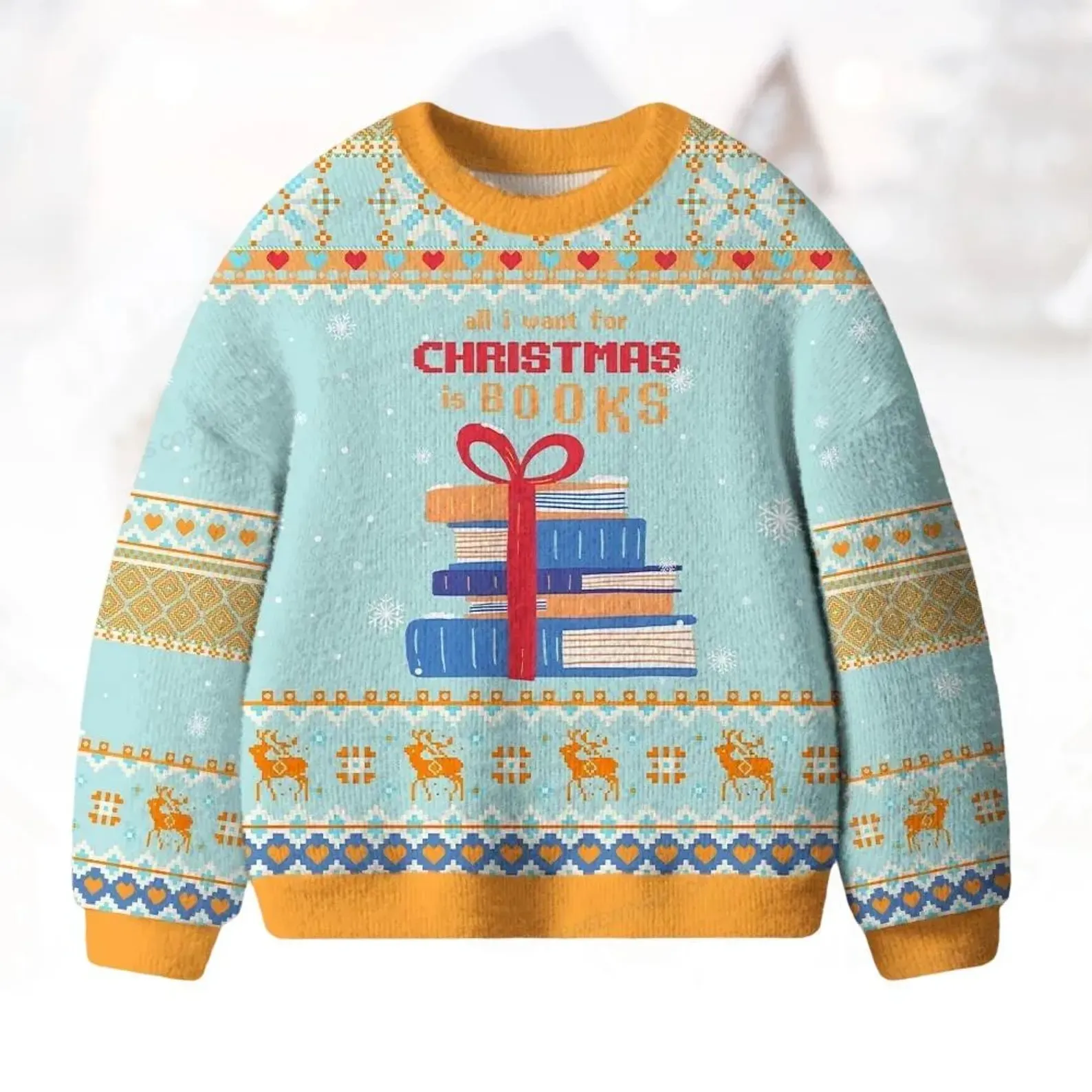 Book Lovers Christmas Ugly Sweater