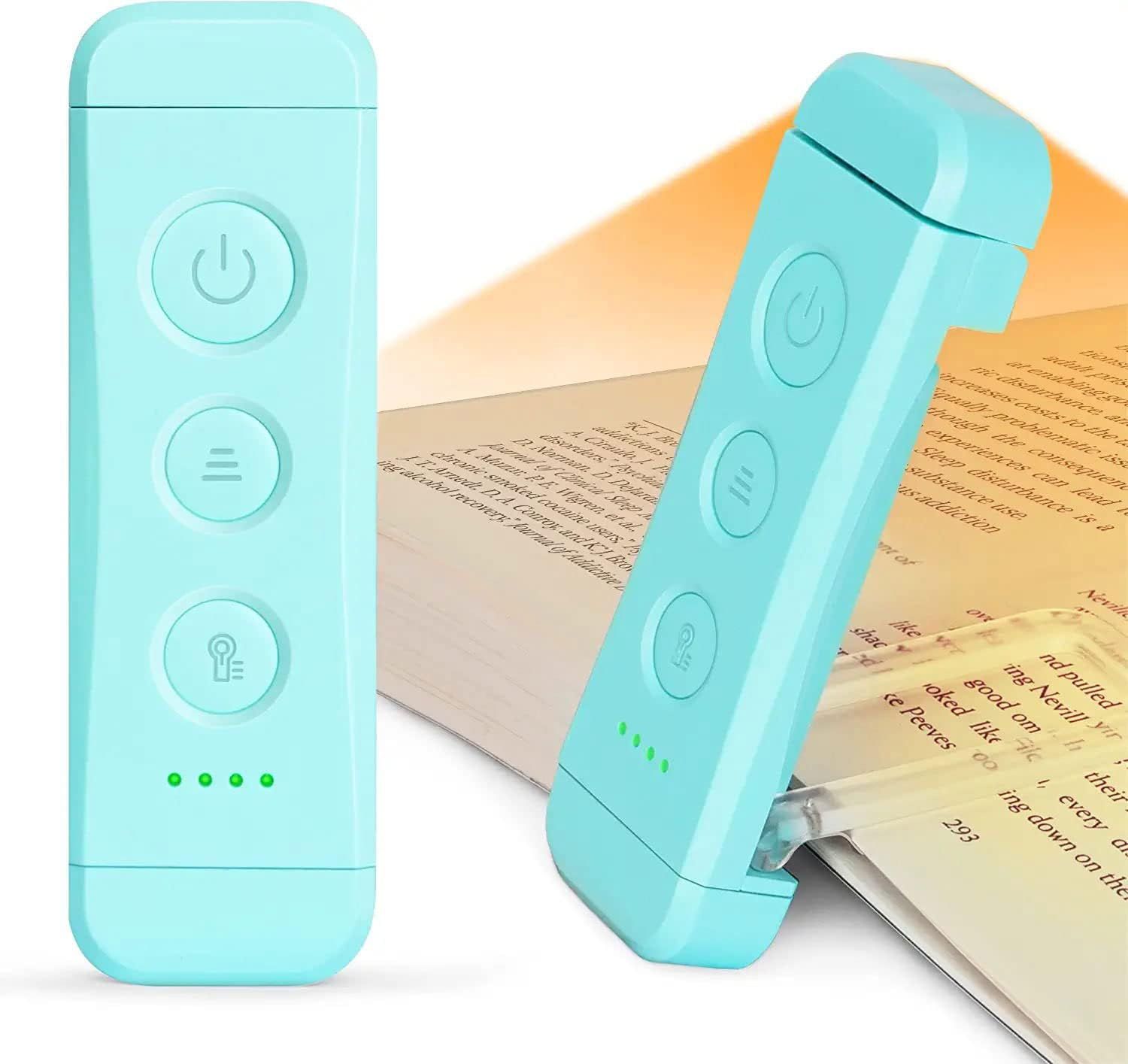teal Glocusent USB Rechargeable Book Light