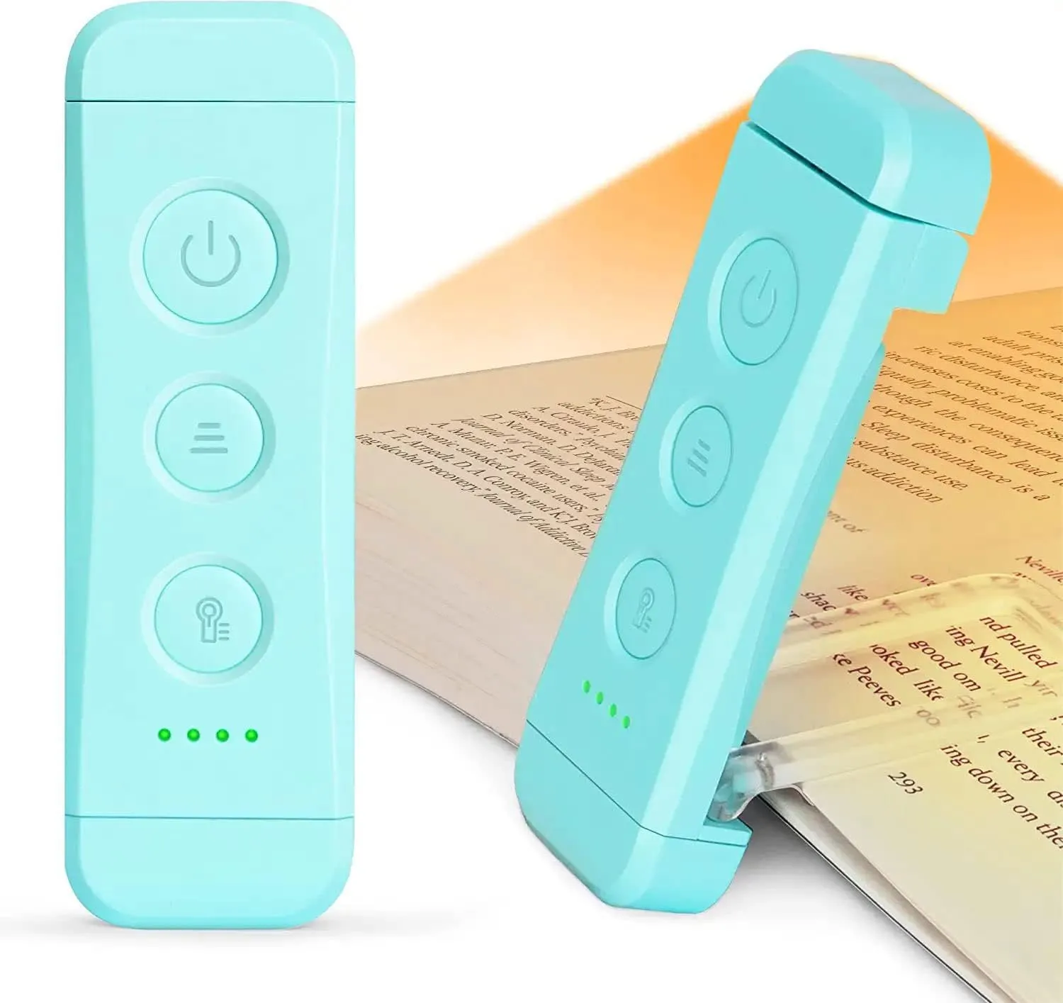 teal Glocusent USB Rechargeable Book Light