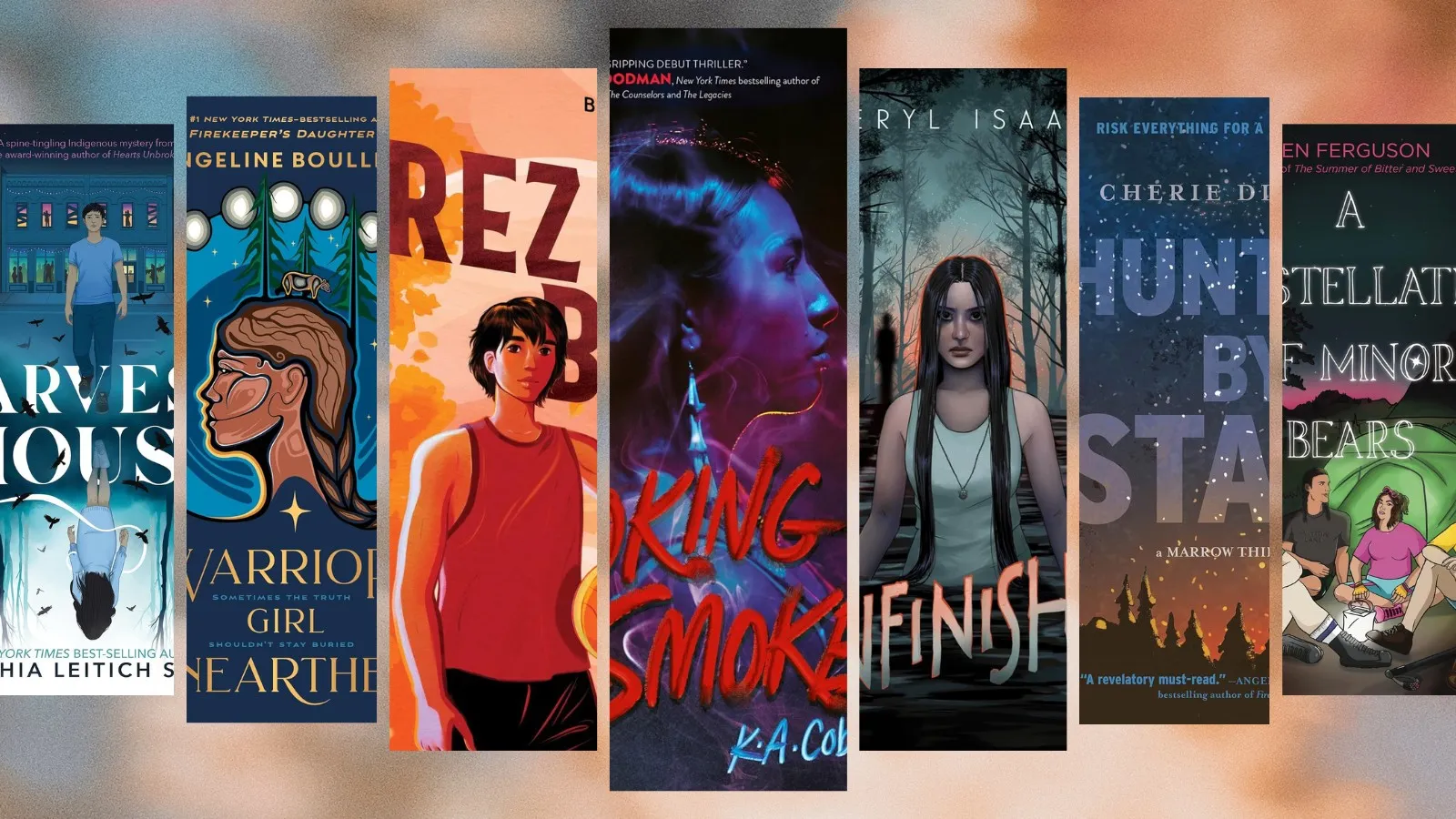 strips from Indigenous YA book covers
