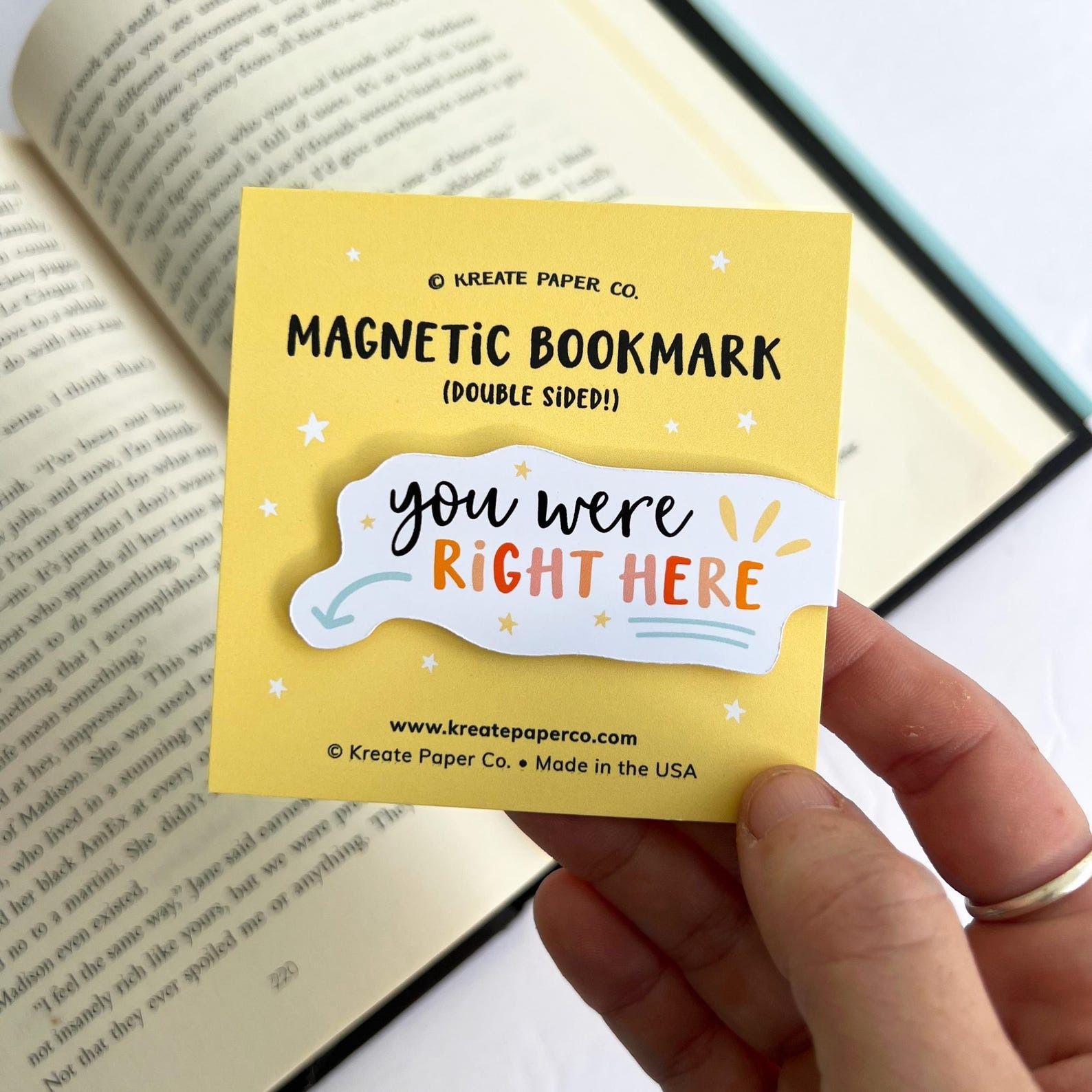 You Were Here magnetic bookmark