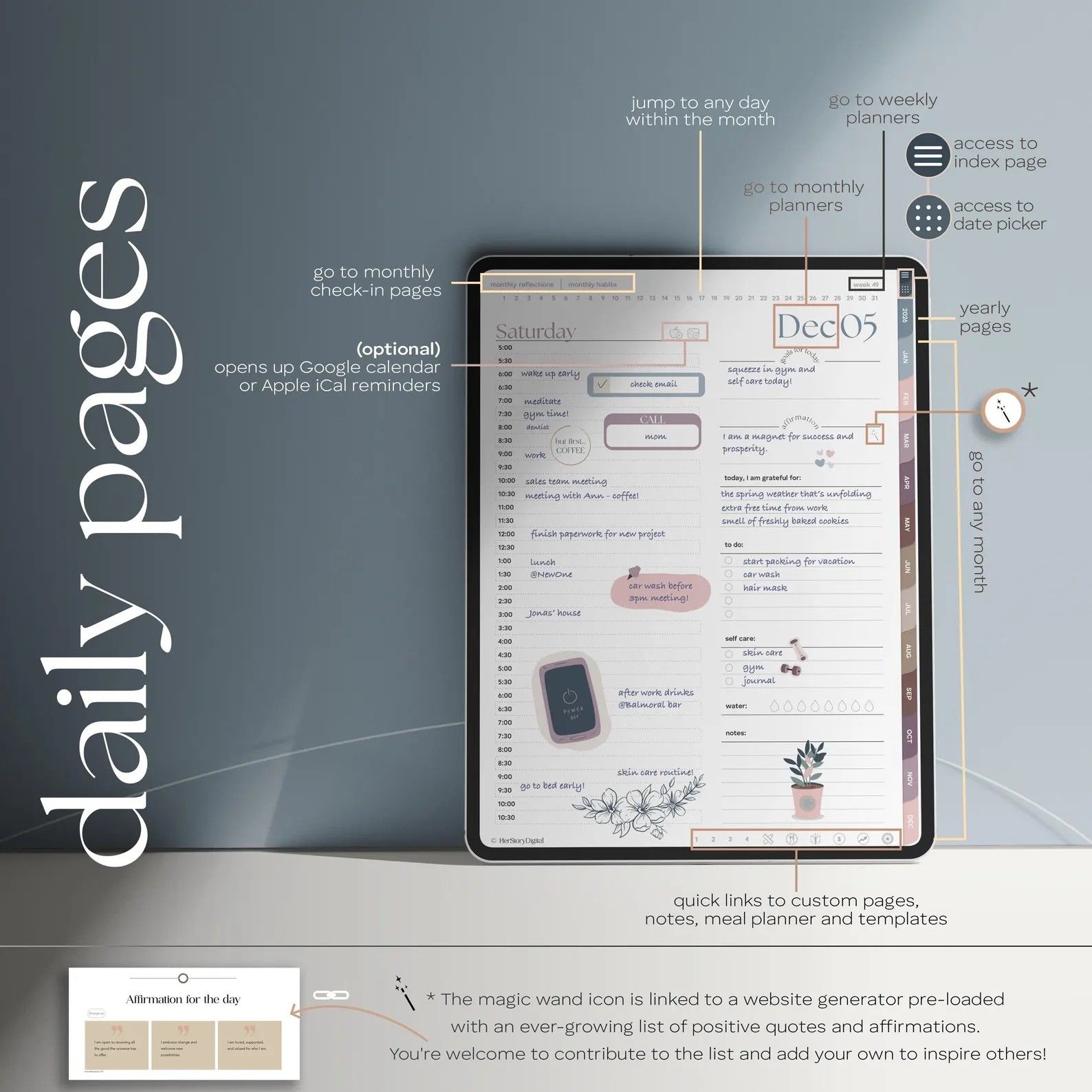 2026 Digital Planner for iPad & GoodNotes • Dated •